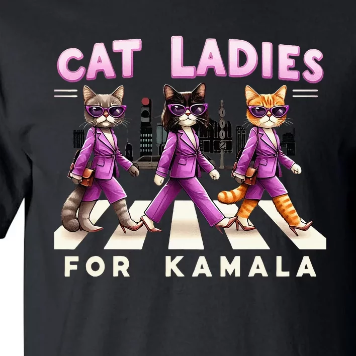 Cat Ladies For Kamala Tall T-Shirt