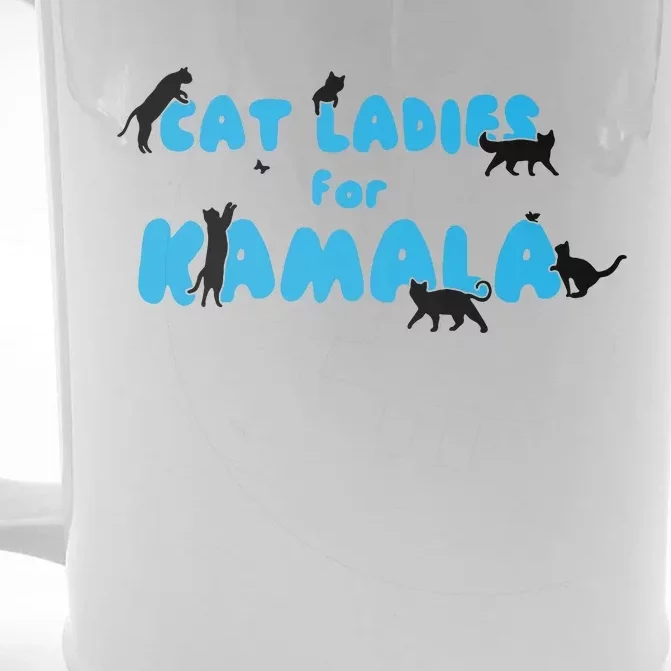 Cat Ladies For Kamala Childless Cat Ladies Front & Back Beer Stein