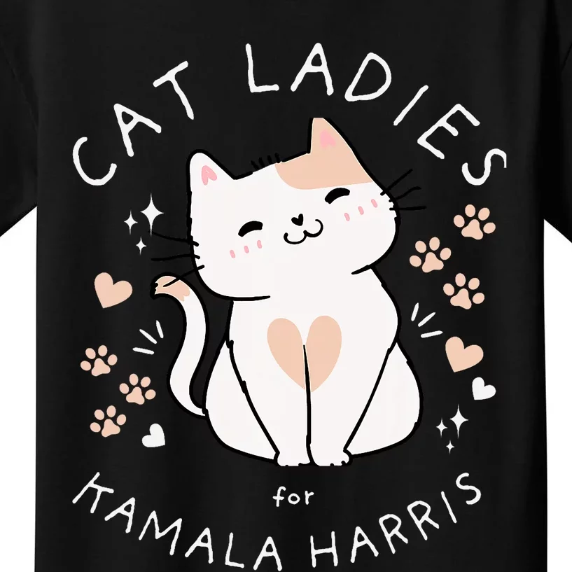 Cat Ladies For Kamala Harris Kids T-Shirt