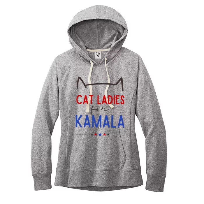 Cat Ladies For Kamala Cat Lady For Women Feminist Women's Fleece Hoodie