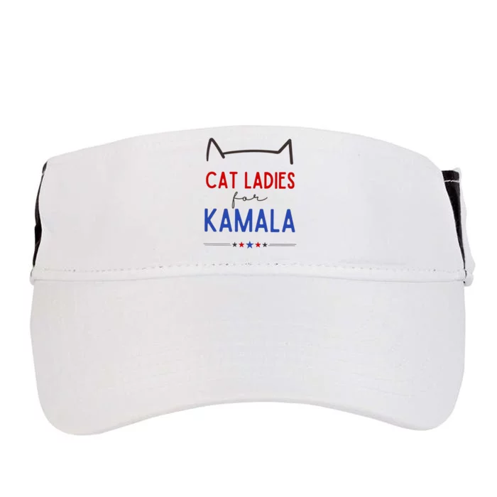 Cat Ladies For Kamala Cat Lady For Women Feminist Adult Drive Performance Visor