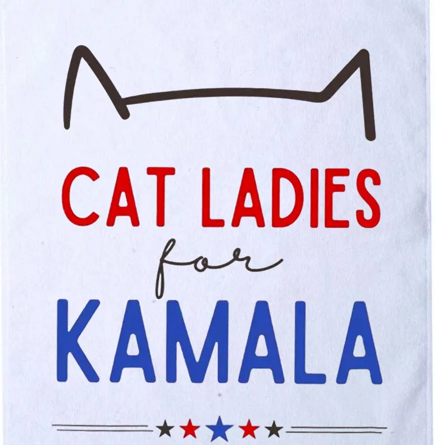 Cat Ladies For Kamala Cat Lady For Women Feminist Platinum Collection Golf Towel