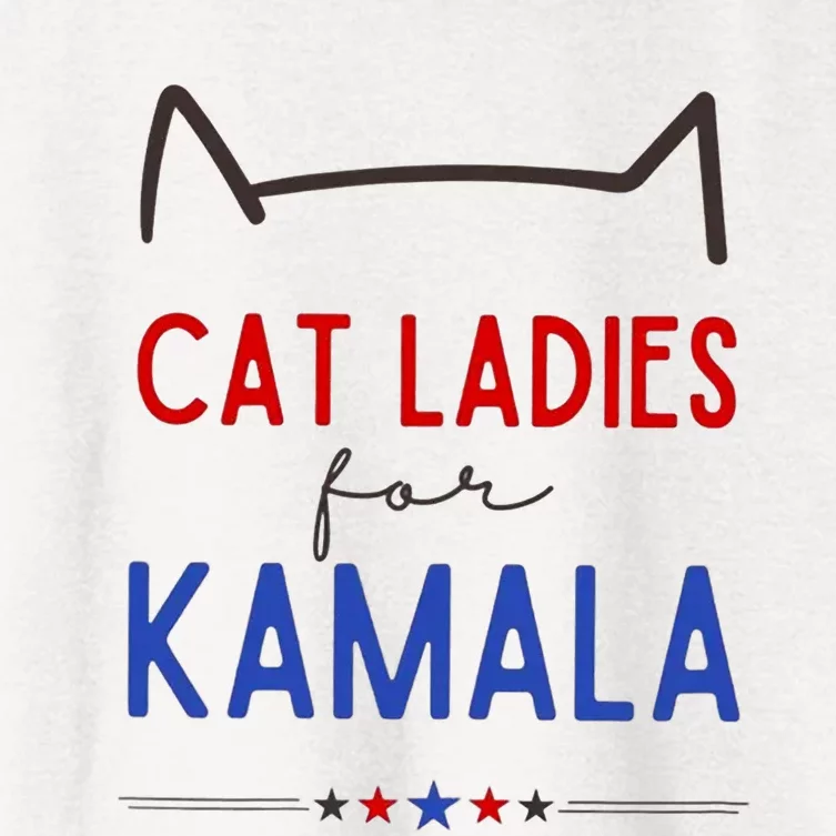 Cat Ladies For Kamala Cat Lady For Women Feminist Women's Crop Top Tee