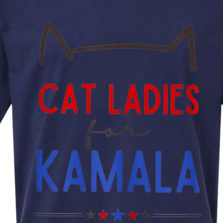 Cat Ladies For Kamala Cat Lady For Women Feminist Sueded Cloud Jersey T-Shirt