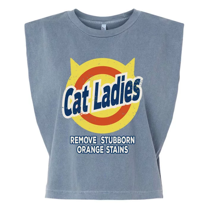 Cat Ladies For Kamala Remove Stubborn Orange Stains Gift Garment-Dyed Women's Muscle Tee