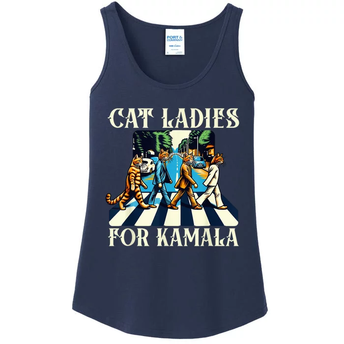 Cat Ladies For Kamala Childless Cat Ladies Not Going Street Ladies Essential Tank