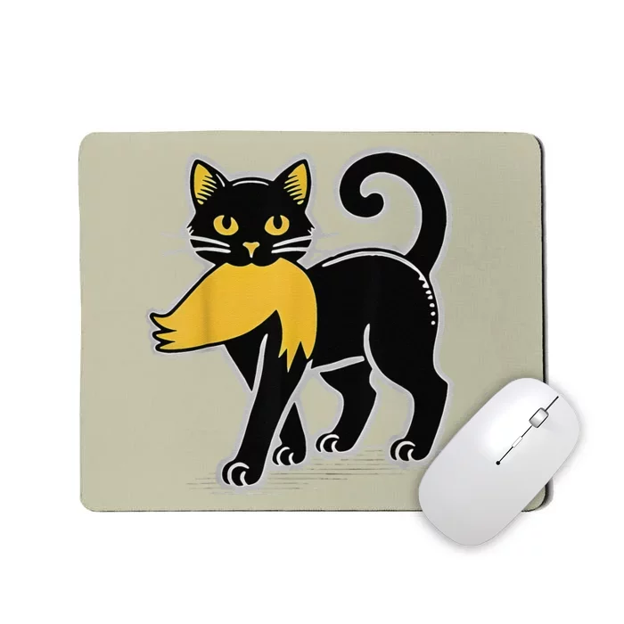 Cat Ladies For Kamala Harris Donald Trump 2024 Sarcastic Mousepad