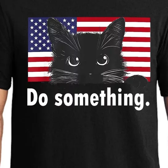 Cat Ladies Funny Kamala Harris 2024 Election Do Something Pajama Set