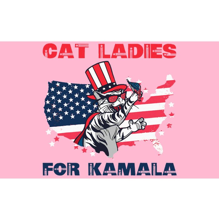 Cat Ladies For Kamala Funny Cat Lady 2024 Bumper Sticker