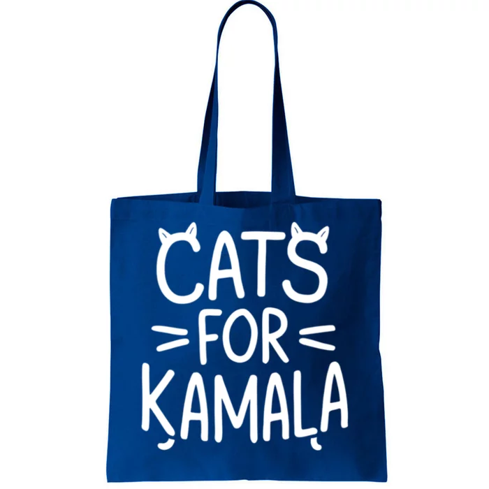 Cat Ladies For Kamala Cat Typography Alphabet Cute Simple Gift Tote Bag