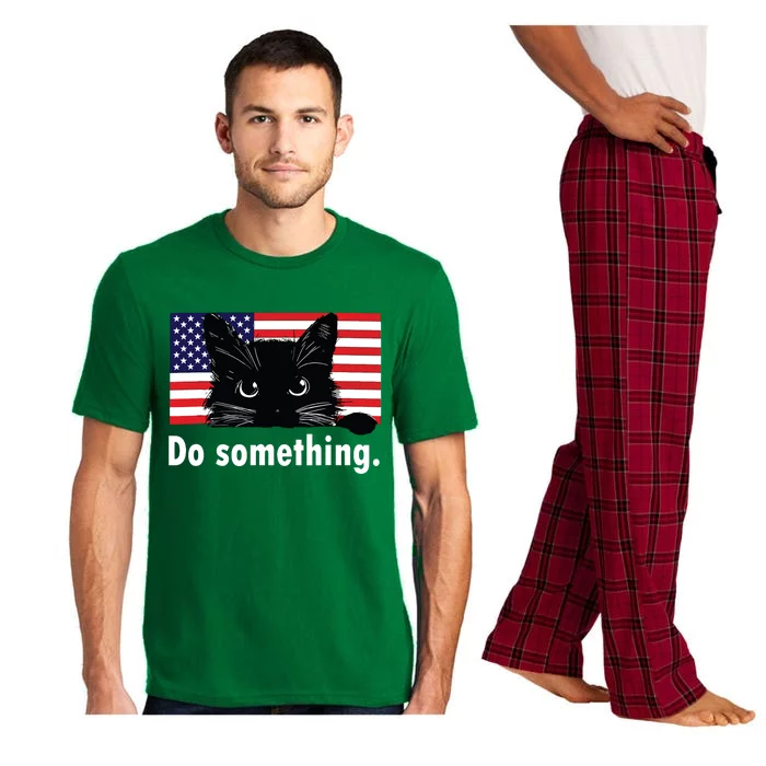 Cat Ladies Funny Kamala Harris 2024 Election Do Something Pajama Set