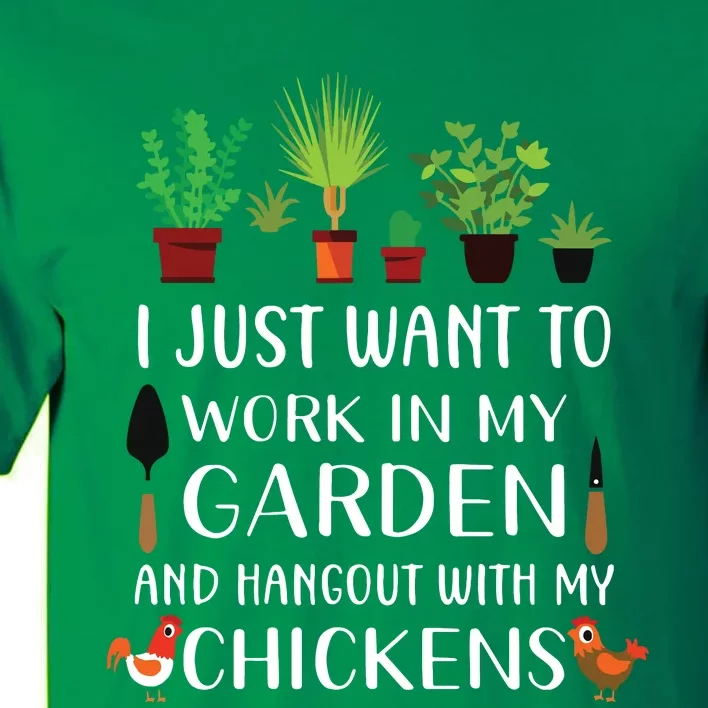 Chicken Lover Funny Gardening Shirts For Men Women Gardener Tall T-Shirt