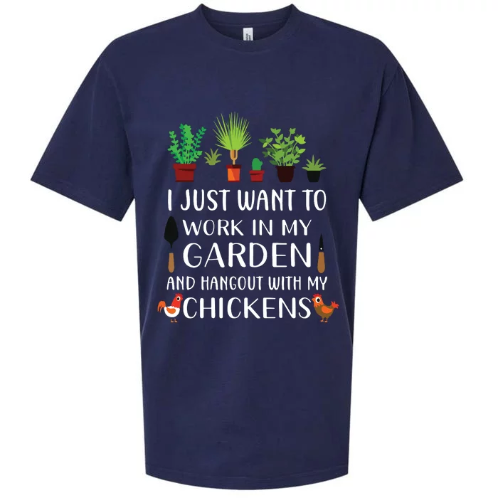 Chicken Lover Funny Gardening Shirts For Men Women Gardener Sueded Cloud Jersey T-Shirt