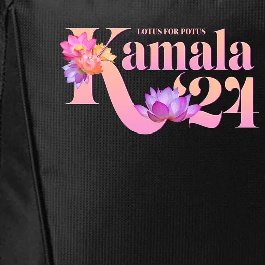 Cute Lotus Flowers Lotus For Potus Kamala Harris 2024 City Backpack