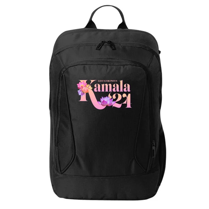 Cute Lotus Flowers Lotus For Potus Kamala Harris 2024 City Backpack