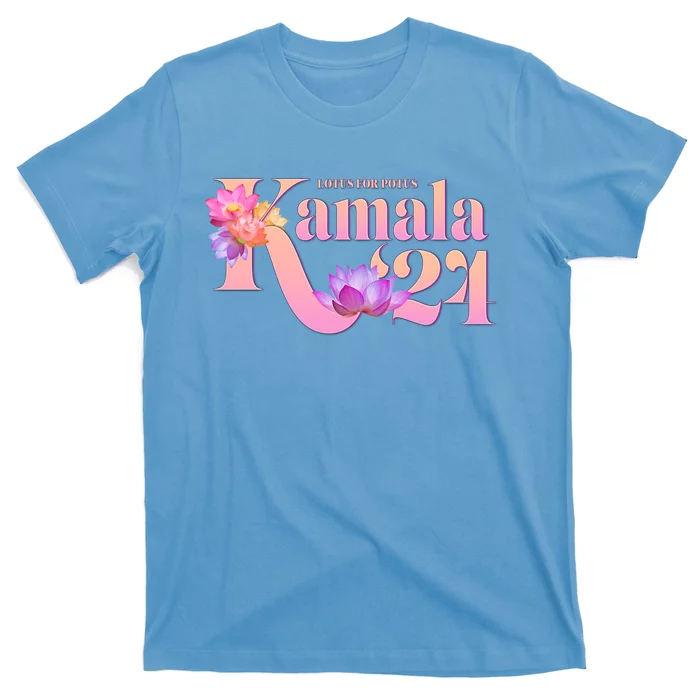 Cute Lotus Flowers Lotus For Potus Kamala Harris 2024 T-Shirt