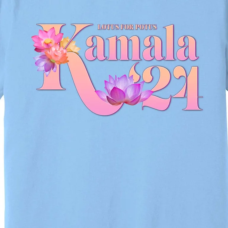 Cute Lotus Flowers Lotus For Potus Kamala Harris 2024 Premium T-Shirt