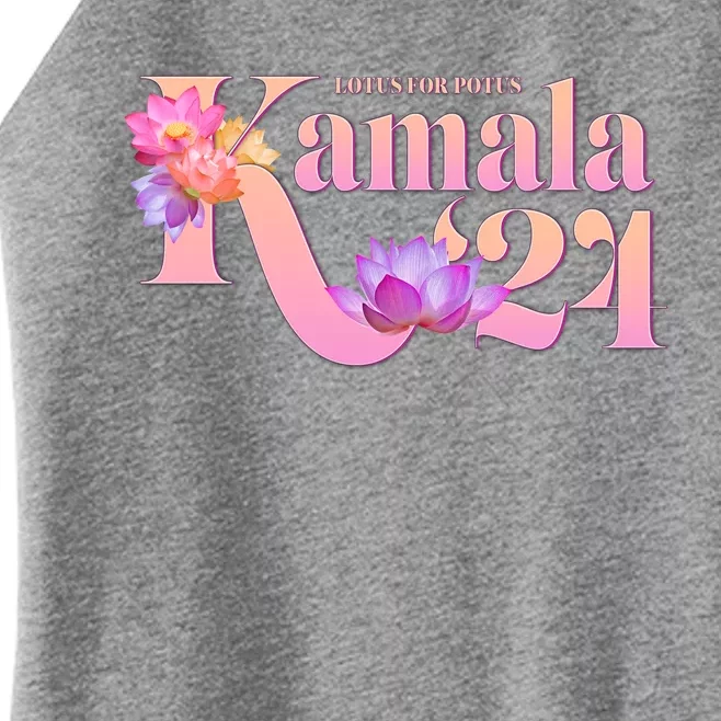 Cute Lotus Flowers Lotus For Potus Kamala Harris 2024 Women’s Perfect Tri Rocker Tank