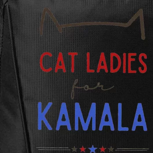 Cat Ladies For Kamala Cat Lady Gift City Backpack