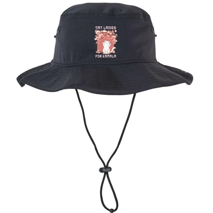 Cat Ladies For Kamala Harris 2024 Progress Breaking Barriers Legacy Cool Fit Booney Bucket Hat