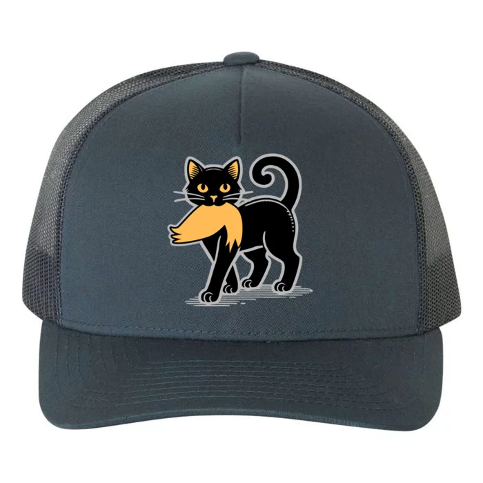 Cat Ladies For Kamala Harris Donald Trump 2024 Sarcastic Gift Yupoong Adult 5-Panel Trucker Hat