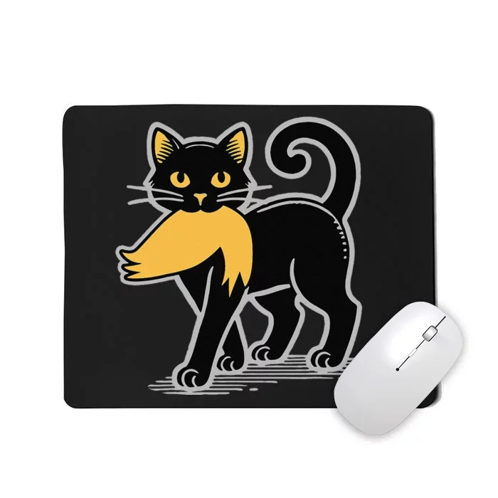 Cat Ladies For Kamala Harris Donald Trump 2024 Sarcastic Gift Mousepad