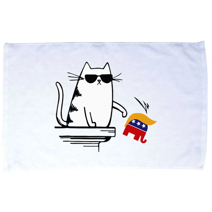 Cat Ladies For Kamala Harris Donald Trump 2024 Microfiber Hand Towel