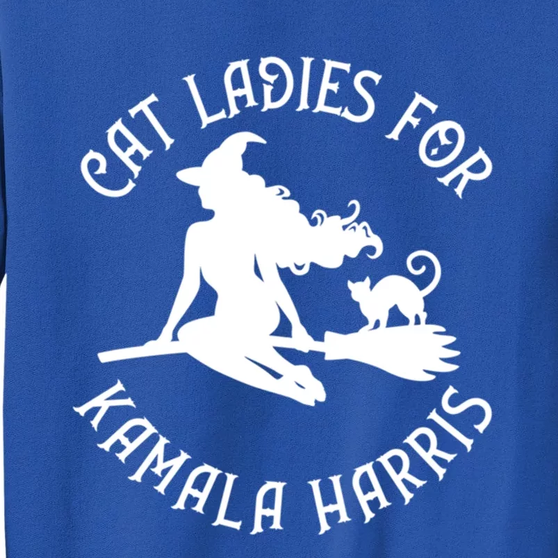 Cat Ladies For Kamala Harris Wiccan Pagan Cheeky Witch Gift Sweatshirt