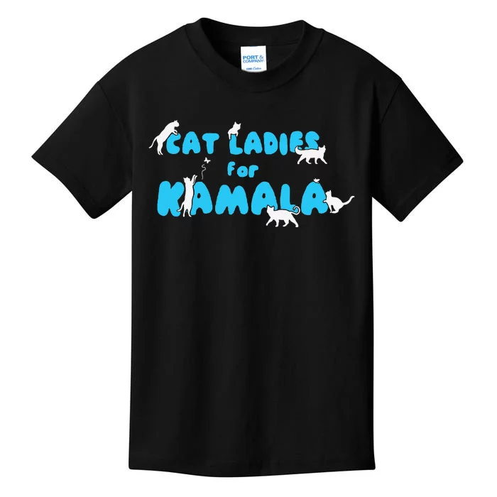 Cat Ladies For Kamala Gift Kids T-Shirt