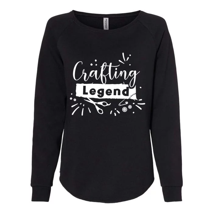 Crafting Legend Funny Hobby Crafter Artist Gift Womens California Wash Sweatshirt