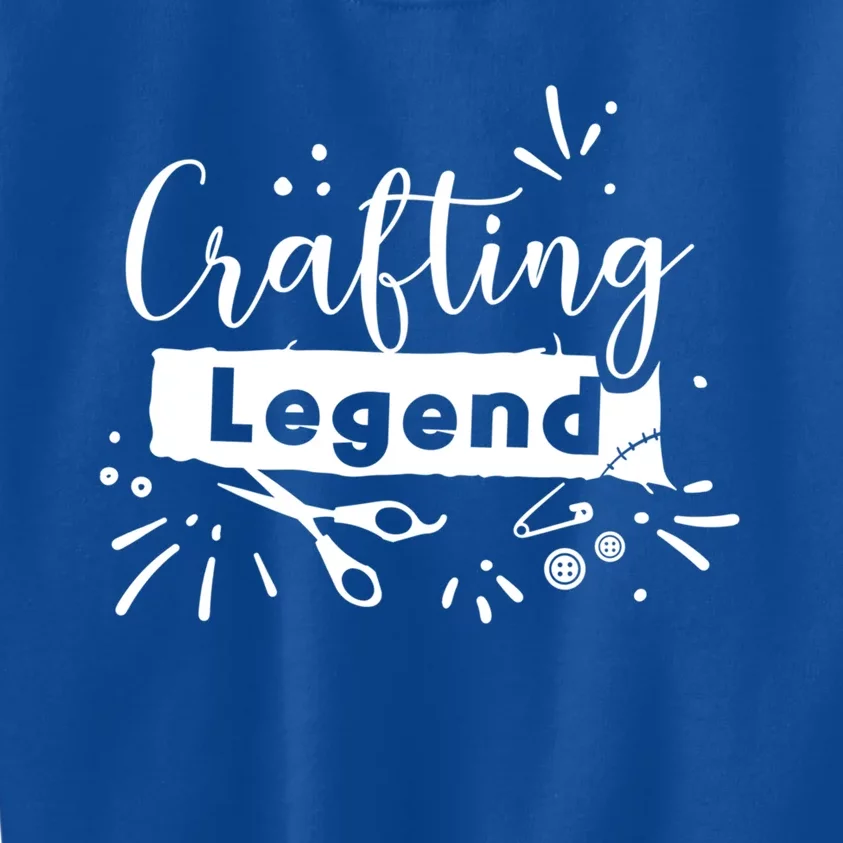 Crafting Legend Funny Hobby Crafter Artist Gift Kids Sweatshirt