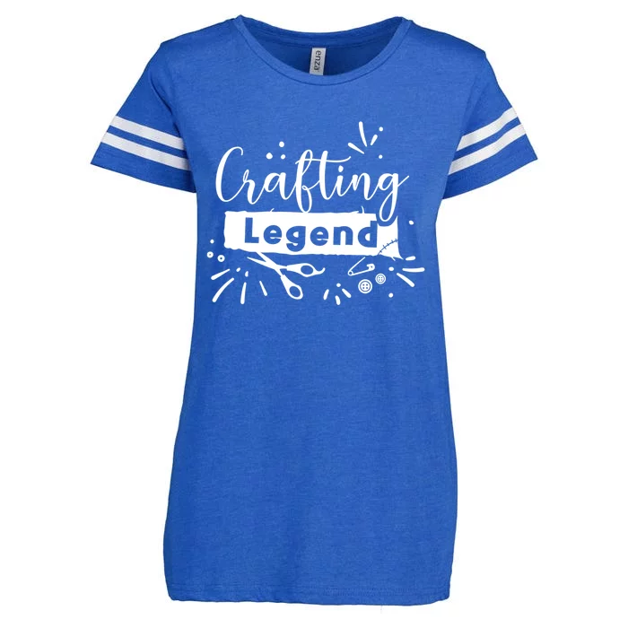 Crafting Legend Funny Hobby Crafter Artist Gift Enza Ladies Jersey Football T-Shirt