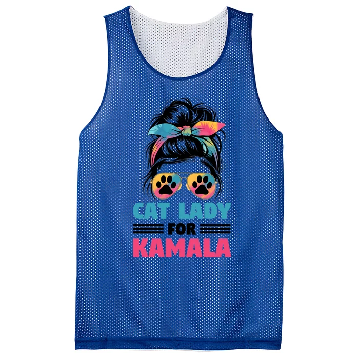 Cat Lady For Kamala Gift Mesh Reversible Basketball Jersey Tank