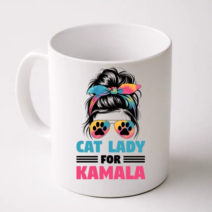 Cat Lady For Kamala Gift Front & Back Coffee Mug