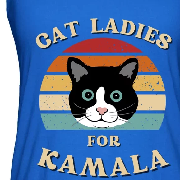 Cat Ladies For Kamala Harris Cool Gift Ladies Essential Flowy Tank