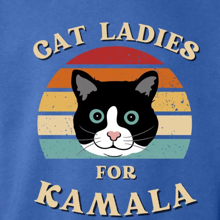 Cat Ladies For Kamala Harris Cool Gift Toddler Hoodie