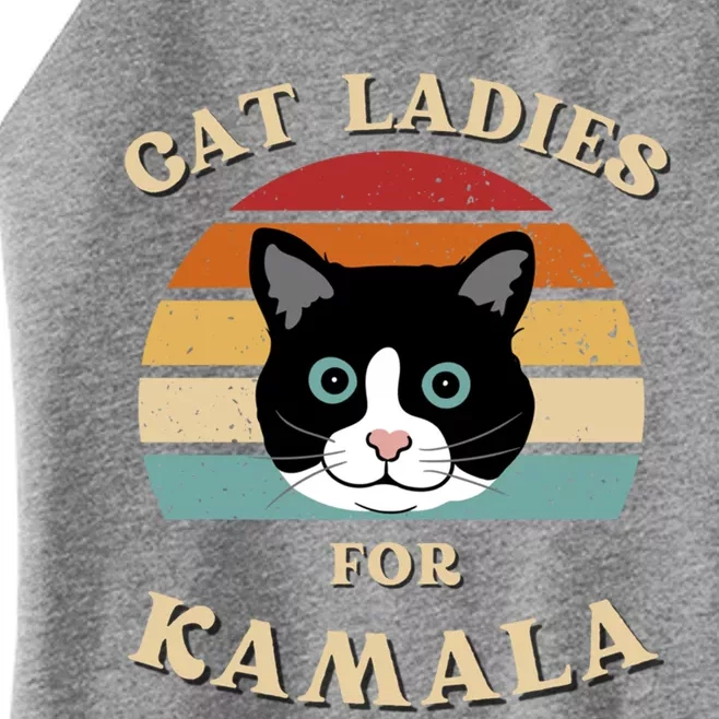 Cat Ladies For Kamala Harris Cool Gift Women’s Perfect Tri Rocker Tank