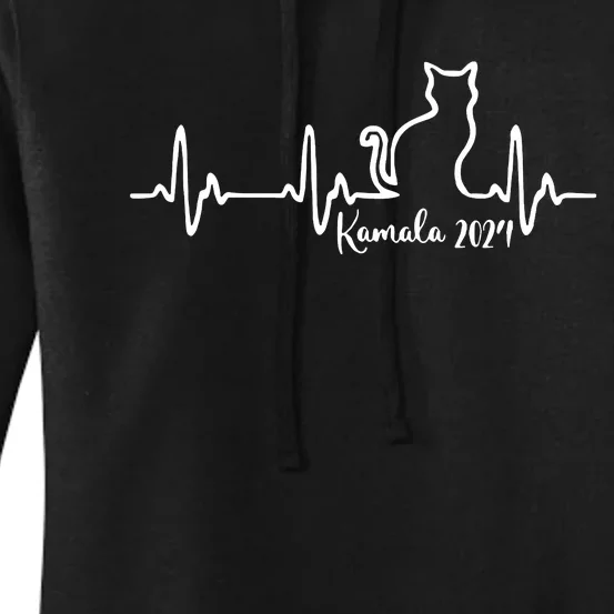 Cat Ladies For Kamala Kamala Harris 2024 Women's Pullover Hoodie