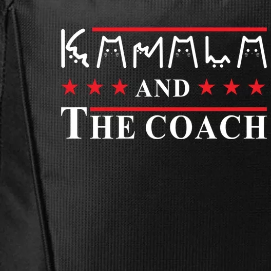 Cat Lettering Funny Cat Lady Kamala And The Coach Funny Gift City Backpack