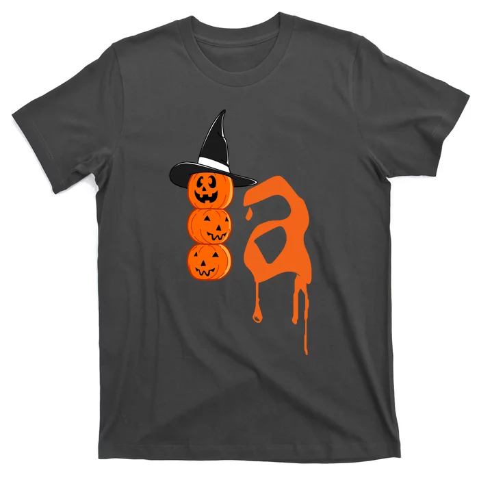 Comma La Funny Kamala Harris Halloween Pumpkin T-Shirt