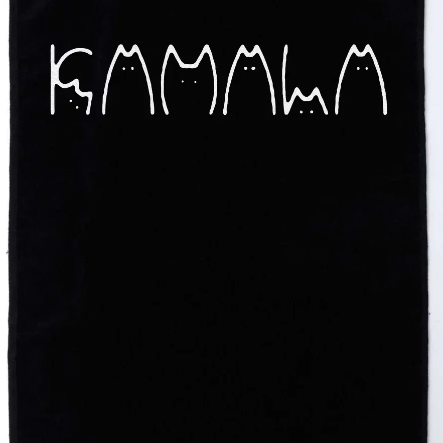 Cat Ladies For Kamala Harris Cat Lettering 2024 Election Platinum Collection Golf Towel