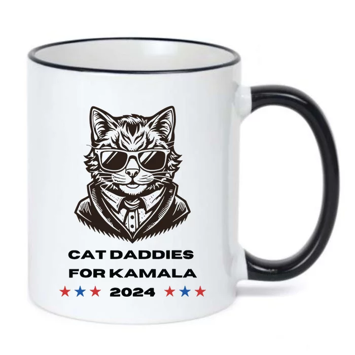 Cat Ladies For Kamala Cat 2024 Black Color Changing Mug