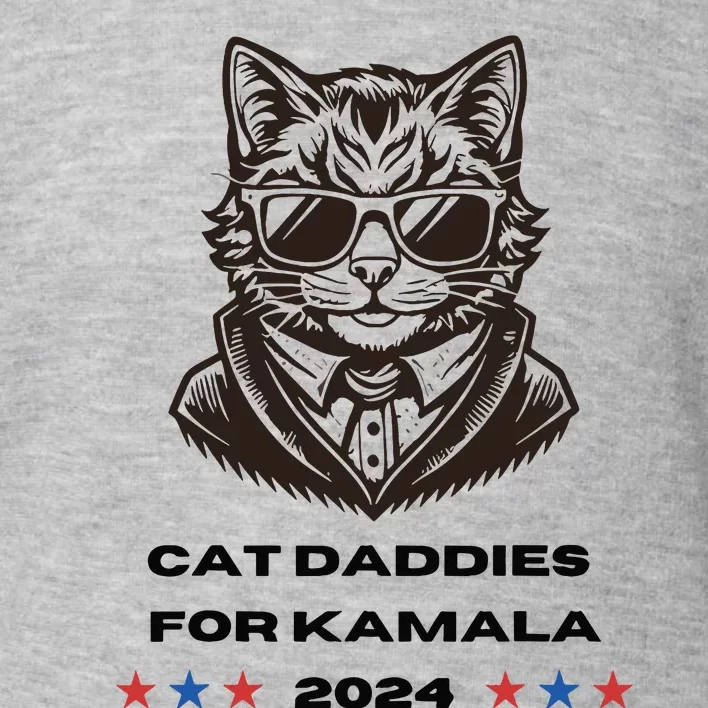 Cat Ladies For Kamala Cat 2024 Toddler Sweatshirt