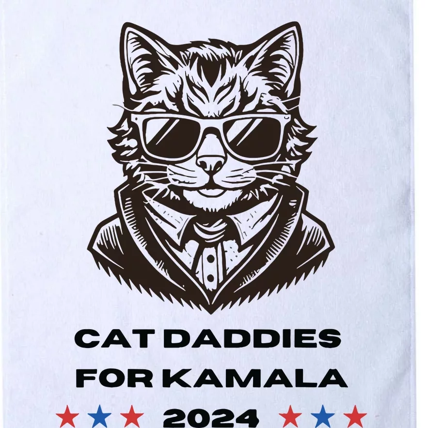 Cat Ladies For Kamala Cat 2024 Platinum Collection Golf Towel