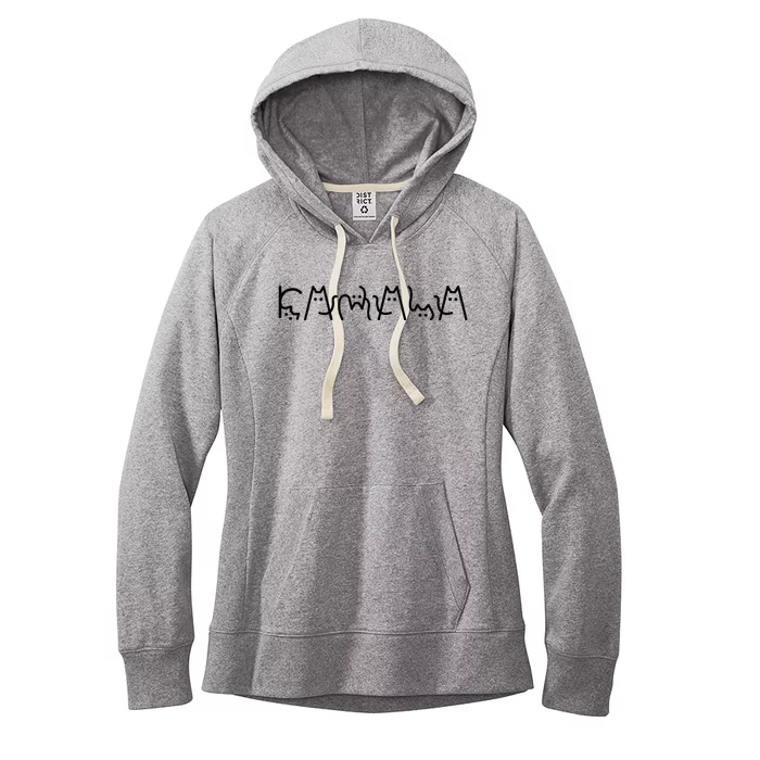 Cat Lady For Kamala Harris 2024 Cat Lettering Cat Ladies Women's Fleece Hoodie