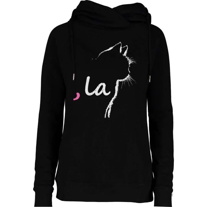 Cat Ladies For Kamala Harris For President 2024 Comma La Womens Funnel Neck Pullover Hood