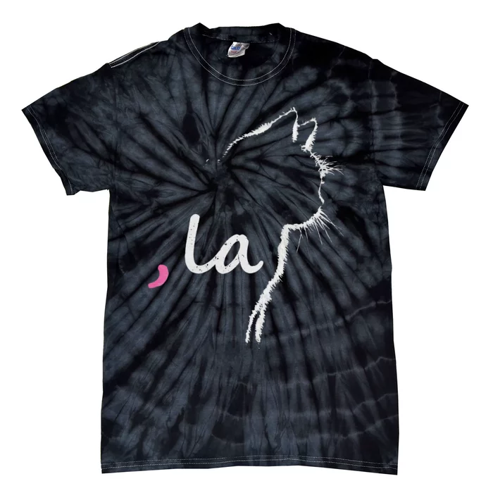 Cat Ladies For Kamala Harris For President 2024 Comma La Tie-Dye T-Shirt