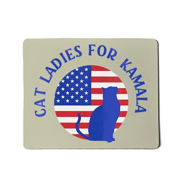 Cat Ladies For Kamala The Assignment Project 2024 Vote Mousepad