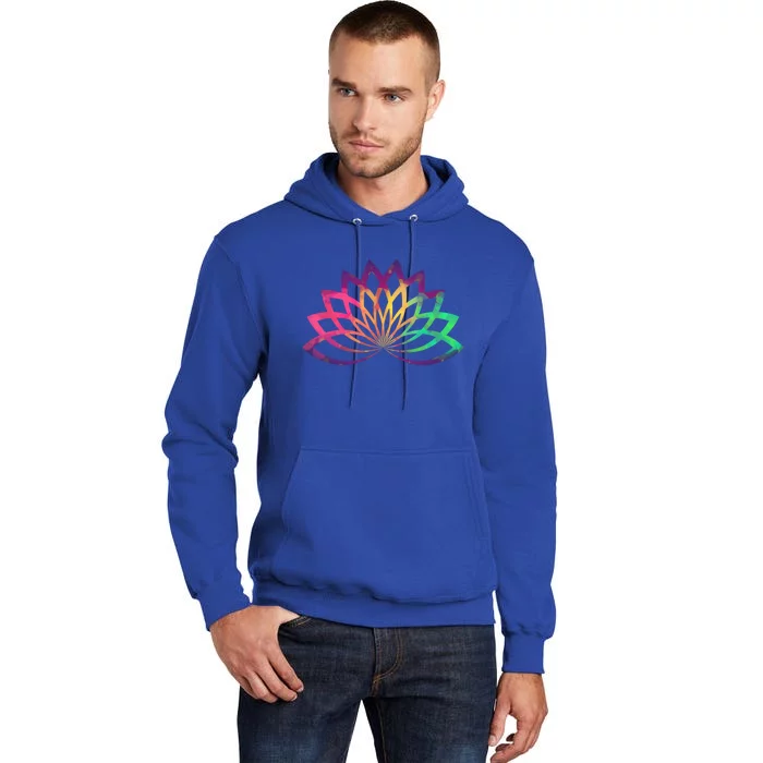 Colorful Lotus Flower Brightly Coloured Yoga Gift Cute Gift Tall Hoodie