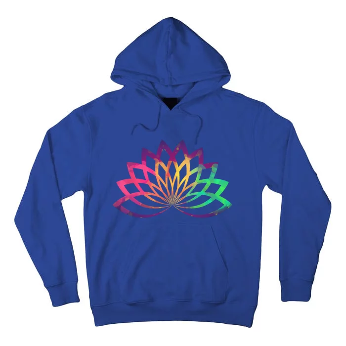 Colorful Lotus Flower Brightly Coloured Yoga Gift Cute Gift Tall Hoodie